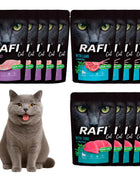 Rafi per gatti sterilizzati 15 × 100 g - mix 3 gusti (5 pz ciascuno): Coniglio, tonno, Agnello