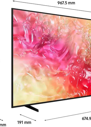 Samsung Smart TV 43 "UE43DU7170UXZT, Crystal 4K UHD, 4K Upscaling, Slim Look, DVBT-2, Q-Symphony & OTS Lite, Integrated with Bixby, comp with Alexa and Google Assistant, black 2024 [Energy efficiency class G] - Riparo82