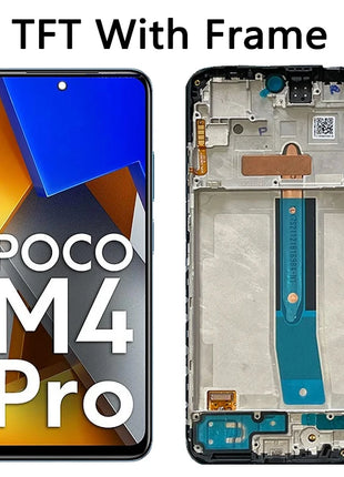 AMOLED da 6,43" per Xiaomi Poco M4 Pro LCD 2201117 PI PI 2201117 Pannello touch screen display PG MZB0B5VI per Xiaomi Poco M4 Pro 4G LCD - riparo82