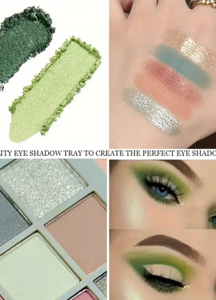 Vibrant 15-Color Eyeshadow Palette – Matte & Glitter, High-Pigment, Long-Wear, Waterproof, Smudge-Proof, Bright & Bold Shades - Riparo82