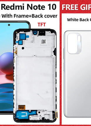 6.43 ''Per Xiaomi Redmi Nota 10 4G Display LCD Touch Screen Digitizer Pannello LCD Per Redmi Nota 10 M2101K7AI LCD - riparo82