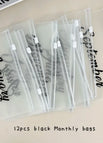 12pcs black bags