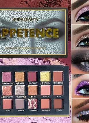 18-Color Eyeshadow Palette – Matte & Glitter, High Pigment,  Long-Lasting, Smudge-Proof, Perfect for Daily & Party makeup - Riparo82