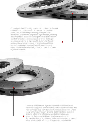 360x32 Disco freno in ceramica al carbonio Rotore Rivestimento in carburo di silicio Kit Big Break per BMW Serie 3 352 Li XDrive M G28 2019+ CCB