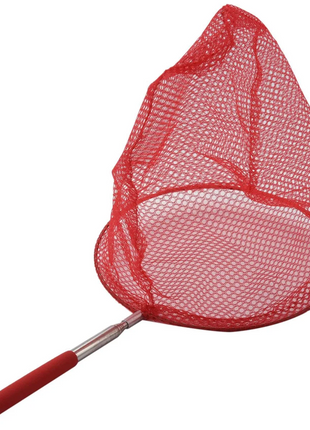 A72Z 3X Outdoor Catching Catching Butterfly Net Fishing Net Bag Stainless Steel Telescopic Fishing Net Tool Red - Riparo82