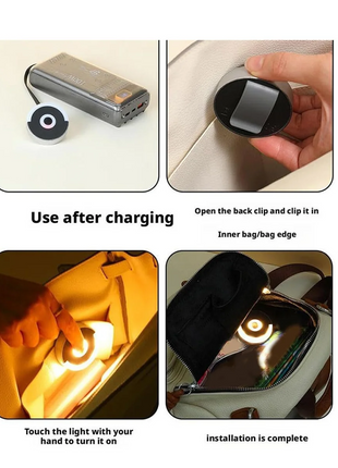 ClipOn Purse Light Find Keys Fast Illuminate Bags - Riparo82
