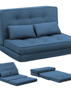 Divano COMHOMA Divano Letto Piccolo 2 posti Mini Divano Letto Schienale Regolabile in 6 Livelli, Soggiorno, Camera da Letto e Campeggio