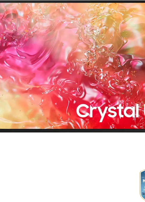 Samsung Smart TV 43 "UE43DU7170UXZT, Crystal 4K UHD, 4K Upscaling, Slim Look, DVBT-2, Q-Symphony & OTS Lite, Integrated with Bixby, comp with Alexa and Google Assistant, black 2024 [Energy efficiency class G] - Riparo82