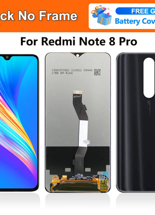 6.53" per Xiaomi Redmi Note 8 Pro Display LCD Touch Screen, per Redmi Note8Pro M1906G7I Display LCD Sostituisci, con cornice - riparo82