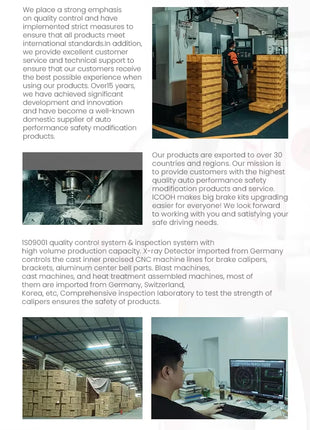 360x32 Disco freno in ceramica al carbonio Rotore Rivestimento in carburo di silicio Kit Big Break per BMW Serie 3 352 Li XDrive M G28 2019+ CCB