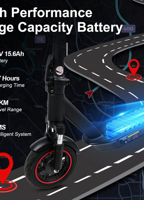 EU Warehouse Two-wheel Brushless Electric Scooter with Full Suspension Waterproof 500W 48V 15.6AH Battery for Adults - riparo82