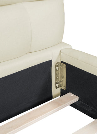 Letto matrimoniale imbottito, letto Bubble con base a doghe e schienale morbido, per adolescenti, adulti, senza materasso