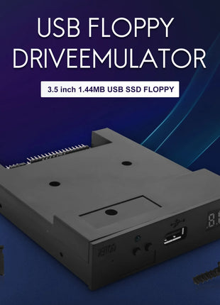 AA91 SFR1M44-U100K Black 3.5 inch 1.44MB USB SSD FLOPPY DRIVE EMULATOR for YAMAHA KORG ROLAND Electronic Keyboard GOTEK - Riparo82