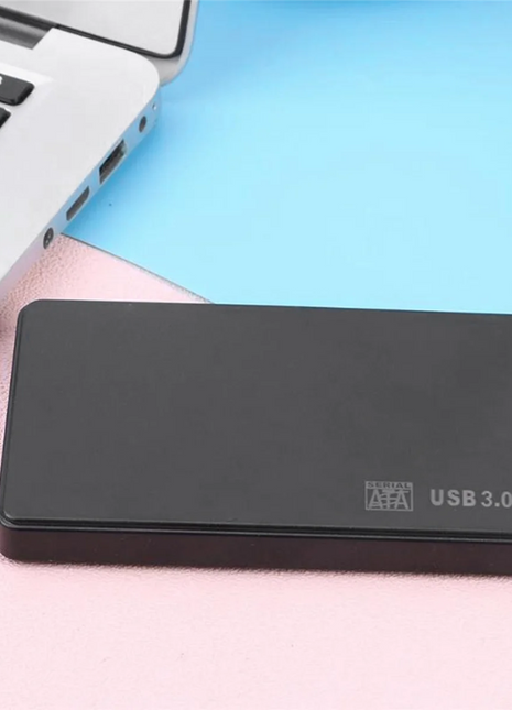 AB51 2pcs 2.5In SATA to USB 3.0 Solid State Enclosure Mobile Hard Disk Cassette with USB3.0/2.0 Cable for HDD SSD External - Riparo82