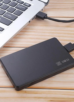 AB51 2pcs 2.5In SATA to USB 3.0 Solid State Enclosure Mobile Hard Disk Cassette with USB3.0/2.0 Cable for HDD SSD External - Riparo82