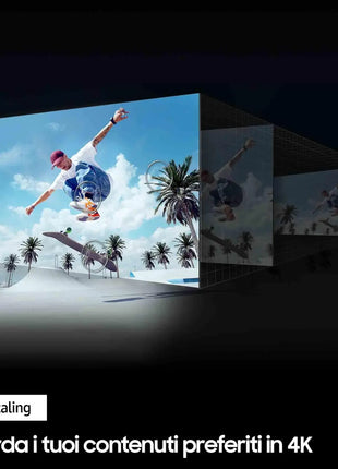Samsung Smart TV 43 "UE43DU8070UXZT, Crystal UHD 4K, 4K Upscaling, Airslim Design, DVBT-2, Q-Symphony & Adaptive Sound, Integrated with Bixby, comp with Alexa and Google Assistant, black 2024 [Energy efficiency class G] - Riparo82