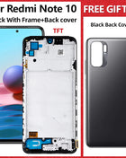 6.43 ''Per Xiaomi Redmi Nota 10 4G Display LCD Touch Screen Digitizer Pannello LCD Per Redmi Nota 10 M2101K7AI LCD - riparo82