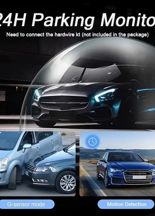 Car Dash Cam 4 Channel Black Box Driving Camera FHD 1080P Front and 720P Left Right Rear Night Vision Loop Recording 24H Parking - Riparo82