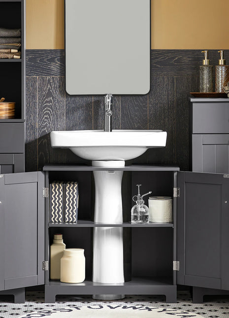 SoBuy BZR18-II lavabo sotto armadio bagno armadio vanità Sotto armadio mobili bagno BHT ca. : 60x60x30 cm