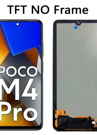 AMOLED da 6,43" per Xiaomi Poco M4 Pro LCD 2201117 PI PI 2201117 Pannello touch screen display PG MZB0B5VI per Xiaomi Poco M4 Pro 4G LCD - riparo82