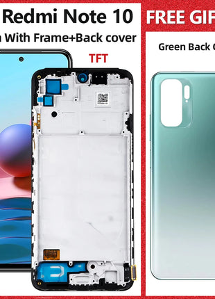 6.43 ''Per Xiaomi Redmi Nota 10 4G Display LCD Touch Screen Digitizer Pannello LCD Per Redmi Nota 10 M2101K7AI LCD - riparo82