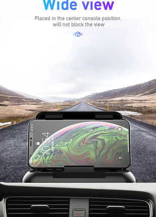 Adjustable angle view of phone holder