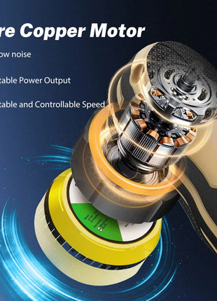 Mini lucidatrice per auto senza fili Dettagli Wireless Scratch Killer Lucidatrice per auto Kit di cuscinetti da 1/1,5/3 pollici per ceratura automatica