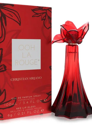 UD_Christian Siriano Ooh La Rouge by Christian Siriano Eau De Parfum Spray + 0.21 oz Red Lip Gloss 3.4 oz for Women - Riparo82