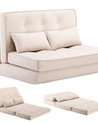 Divano COMHOMA Divano Letto Piccolo 2 posti Mini Divano Letto Schienale Regolabile in 6 Livelli, Soggiorno, Camera da Letto e Campeggio