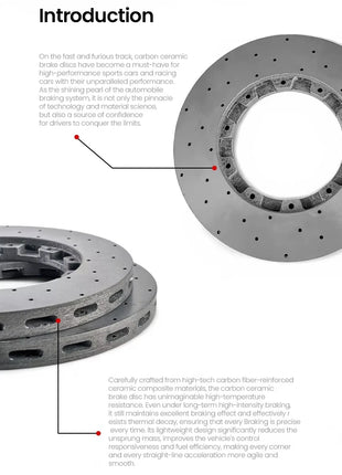 360x32 Disco freno in ceramica al carbonio Rotore Rivestimento in carburo di silicio Kit Big Break per BMW Serie 3 352 Li XDrive M G28 2019+ CCB