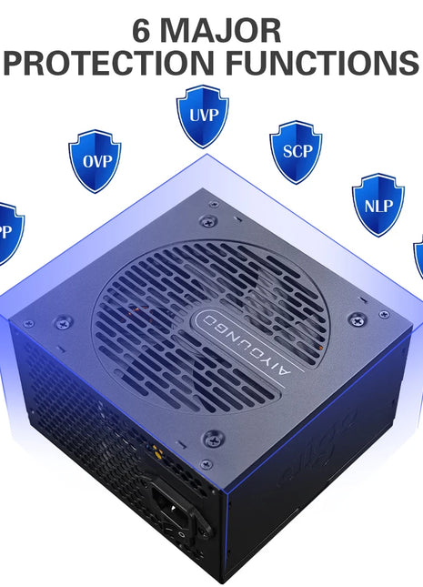 Aigo AT Power Supply PC Gamer 550W 650W 750W ATX Fonte 80 PLUS Bronze Certification 100-240V Diy Gaming Computer PSU For 14600kf - Riparo82