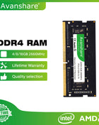 Avanshare Ram Memory DDR3 DDR4 DDR5 Sodimm 4GB 8GB 16GB 32GB 1333 1600 2400 2666 3200 5600MHz PC5 PC4 PC3L PC3 Laptop Computer - Riparo82