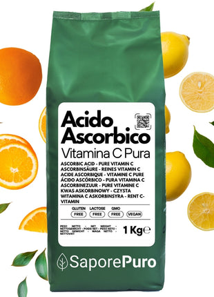 Acido Ascorbico - Pura Vitamina C : Il Nutriente Essenziale per le tue ricette! - (E300) - Confezionato in Italia