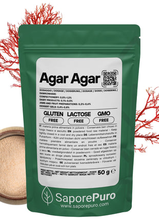 Agar Agar - E406 - Gelificante Naturale - Origine ITALIA