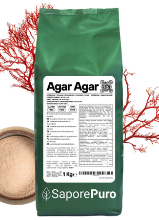 Agar Agar - E406 - Gelificante Naturale - Origine ITALIA