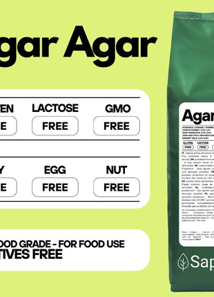 Agar Agar - E406 - Gelificante Naturale - Origine ITALIA