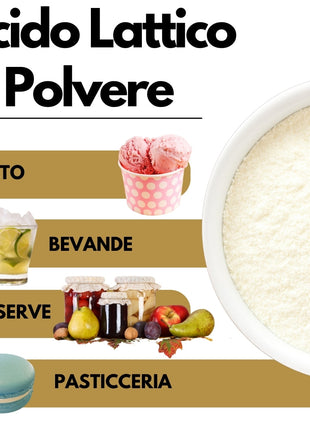 Acido Lattico in Polvere