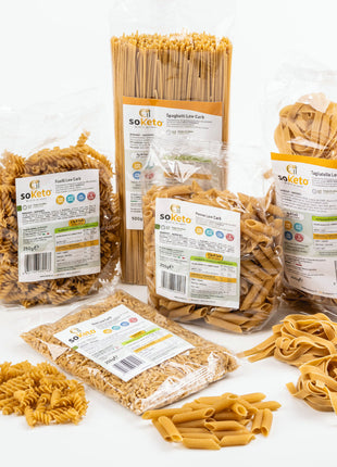 "BOX MIX PASTA" Pasta Low Carb e RISO per Dieta Keto | Proteica | 1% Zuccheri | 36% Proteine