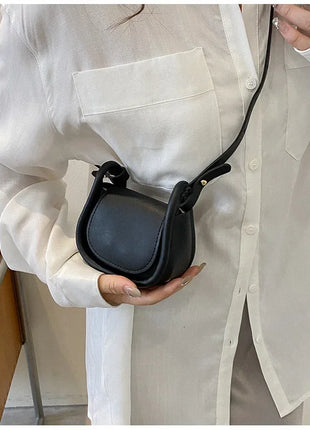 Candy Color Fashion PU Leather Mini Crossbody Bag Shoulder Bags for Women Small Saddle Bag Lipstick Coin Money Pouch Card Holder - Riparo82