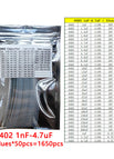 0402 1NF-4.7UF 1650P