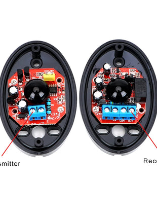 Close-up of lens and transmitter component