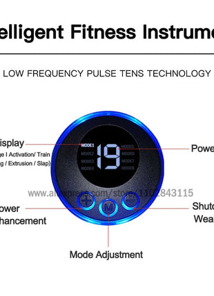 Compact massager system on white background