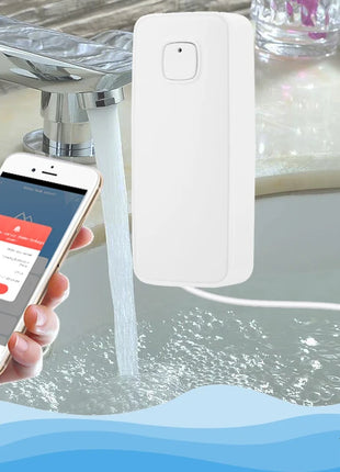 Compact sensor shown with power LED indicator on