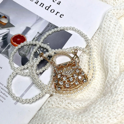 Designer Hollowed Out Heart- Haped Dinner Bags for Women  Fashionable Metal Style Shoulder Bag  Mini Accessory Bag - Riparo82