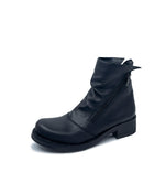 Stivaletto LILLY in Vera Pelle Nero con cerniere