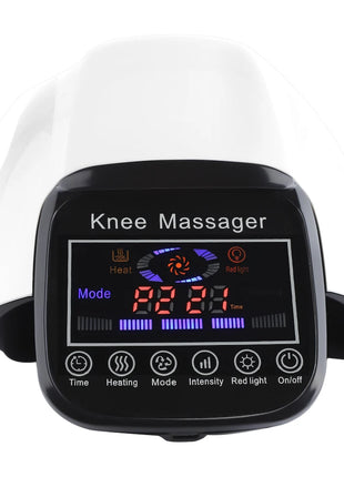 Dual knee massagers applied on both legs