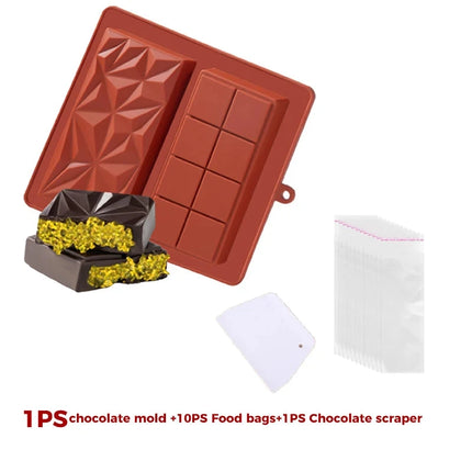 Dubai Chocolate Bar Mold Set Create Delicious Bars - Riparo82