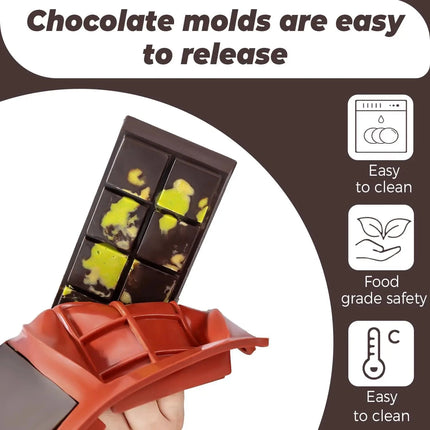Dubai Chocolate Bar Mold Set Create Delicious Bars - Riparo82