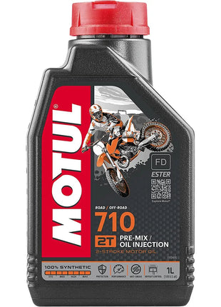 MOTUL 710 2T - Lubrificante 100% sintetico per motori a 2 tempi.