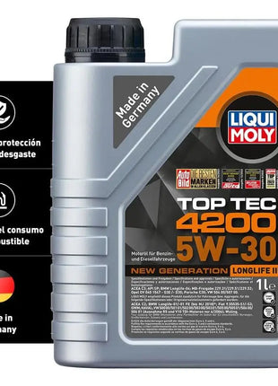 LIQUI MOLY Top Tec 4200 5W-30 Nuova generazione |   1 litro o 5 litri |   Tecnologia di sintesi Olio motore |   8972/8973
